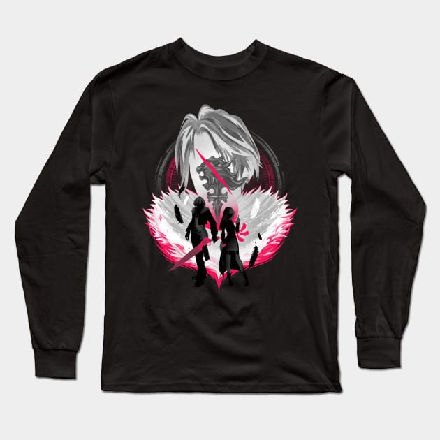 Gunblade Angel Long Sleeve T-Shirt by HyperTwenty